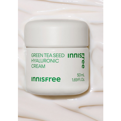 속건조 해결! 이니스프리 그린티 씨드 히알루론산 고수분 크림으로 촉촉한 피부 완성