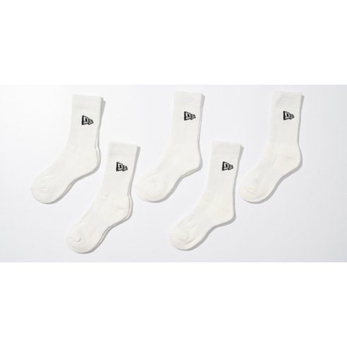 스타일과 편안함을 책임지는 뉴에라 에센셜 크루 양말 5켤레 세트!