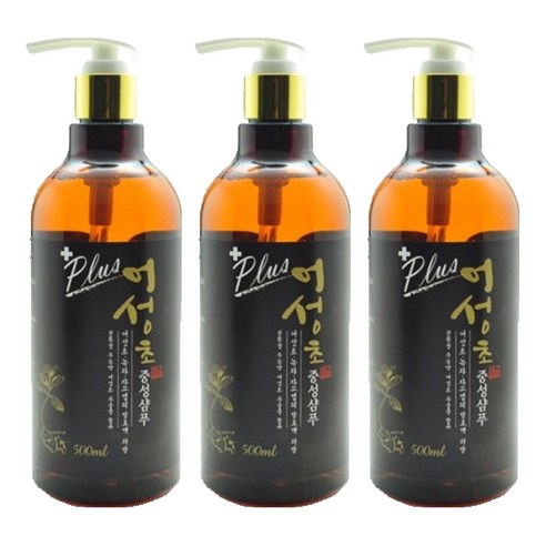 어성초 중성샴푸, 500ml, 3개