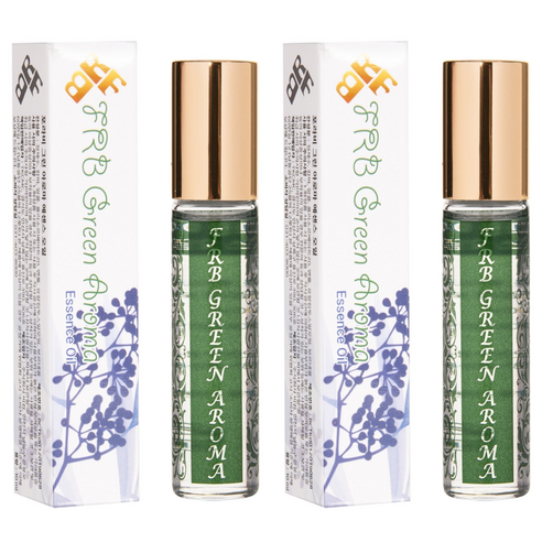 포라비 그린 아로마 야몽스틱 에센스 오일 멘솔향, 2개, 10ml