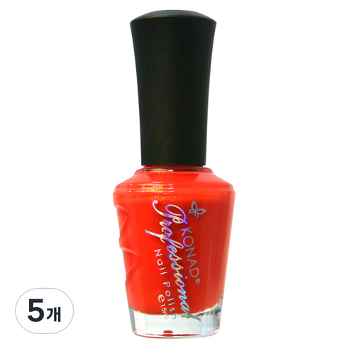 코나드 프로페셔널 레귤러 네일 폴리쉬 15ml, 썸머오렌지, 5개