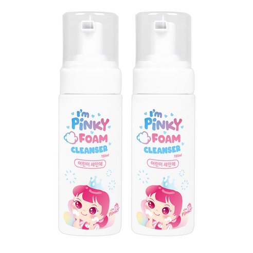 핑크공주 아임핑키 키즈 페이셜 폼 클렌저 산뜻한향, 150ml, 2개