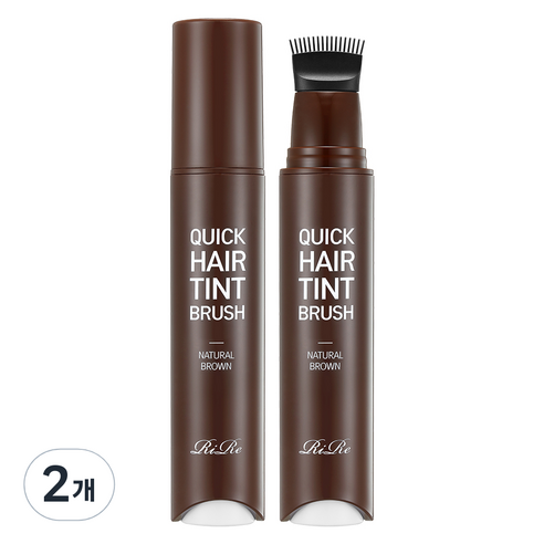 리르 퀵 헤어 틴트 브러쉬 20ml, 내추럴브라운, 2개