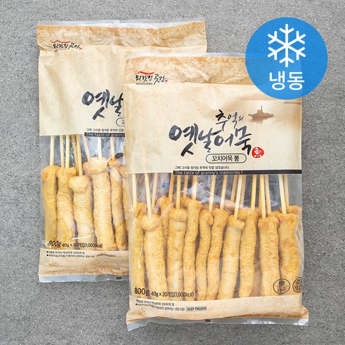 외갓집곳간 추억의 옛날어묵 꼬지어묵 봉 (냉동), 800g, 4개