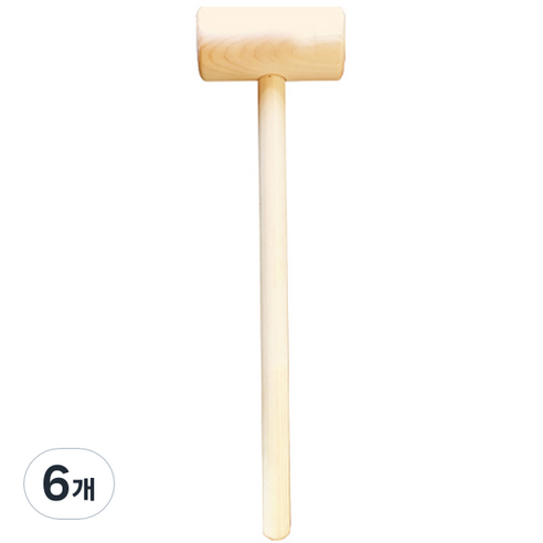 러비쉬 토닥토닥 원목 마사지 망치, 6개