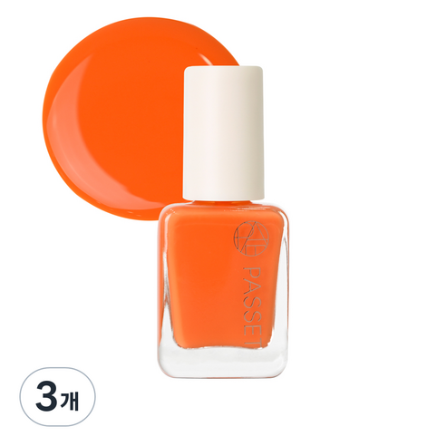 파셋 셀럽 네일컬러 폴리쉬 매니큐어 7ml, 27 파티오렌지, 3개