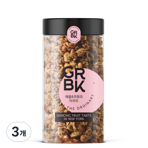 GRBK 애플 & 무화과타르트 그래놀라, 250g, 3개