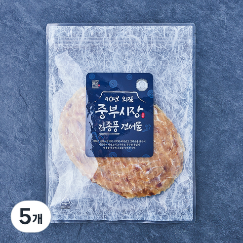 중부시장김종풍 대왕쥐포, 5개, 250g
