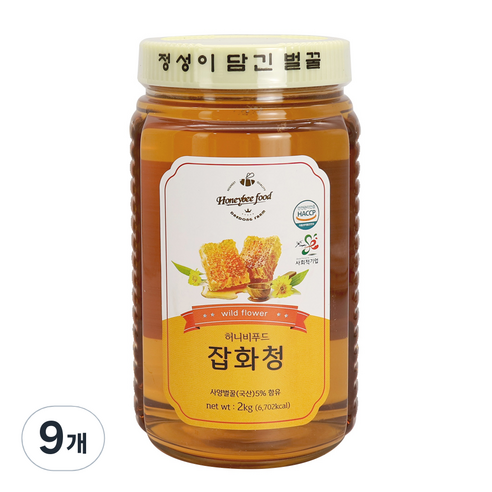 허니비푸드 잡화청, 9개, 2kg