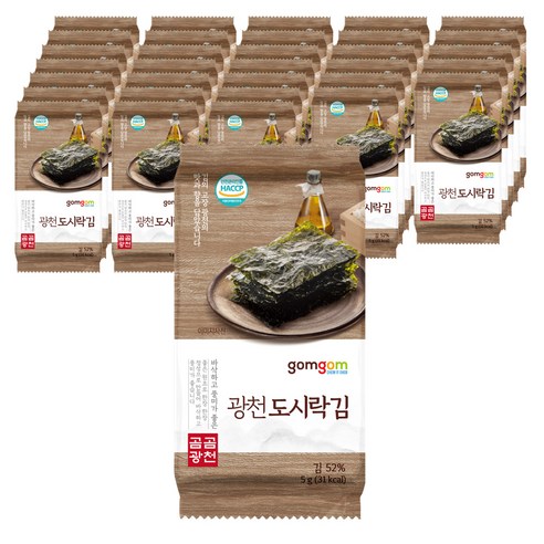 곰곰 광천 도시락김, 5g, 32개