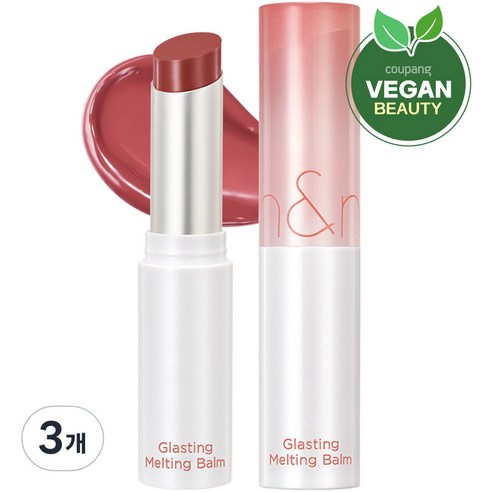 롬앤 글래스팅 멜팅 밤, 06 카야 피그, 3.5g, 3개