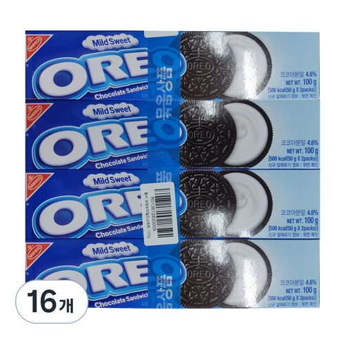 동서 오레오 마일드스위트, 100g, 16개