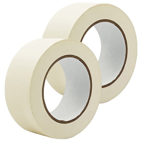 라이크존 접착 마킹 마스킹테이프 50mm x 50m, 화이트, 2개