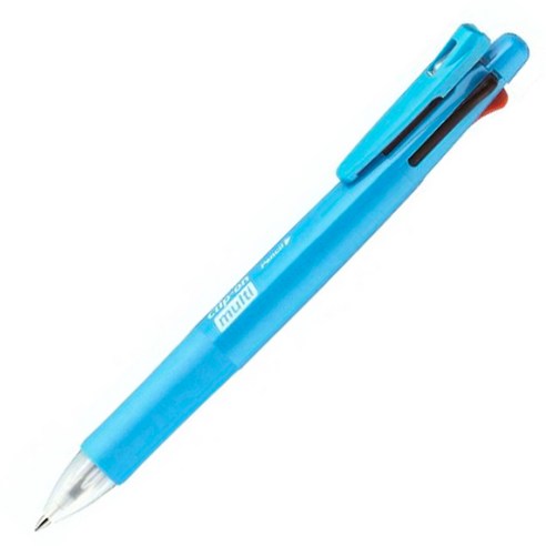 제브라 클립온멀티 다색펜 B4SA1, 후레쉬블루, 1개