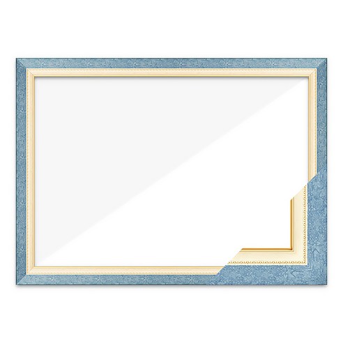 퍼즐사랑 1000조각용 고급형 수지 액자 49 x 72 cm, 블루