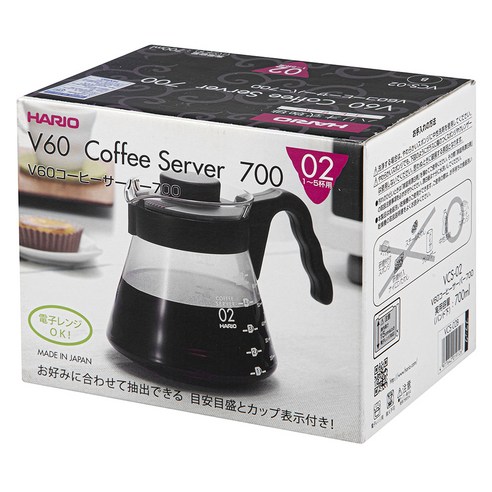 편리하고 따뜻한 커피를 위한 최상의 선택: 하리오 VCS-02B 커피 서버