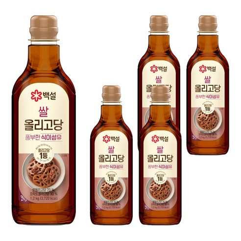 백설 쌀 올리고당, 1.2kg, 5개
