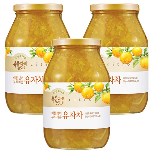 복음자리 유자차 1030gx1병, 1.03kg, 1개입, 3개