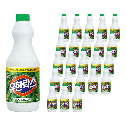 유한락스 후레쉬, 1L, 24개