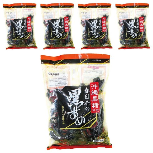 카수가이 흑사탕, 333g, 5개