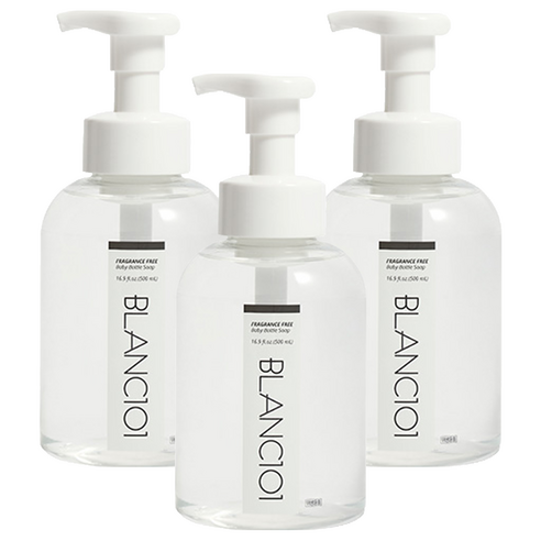블랑101 젖병세정제 포밍 무향, 500ml, 3개