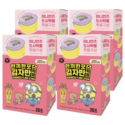 만전김 한끼한포 스틱형 김자반 20p, 200g, 4개