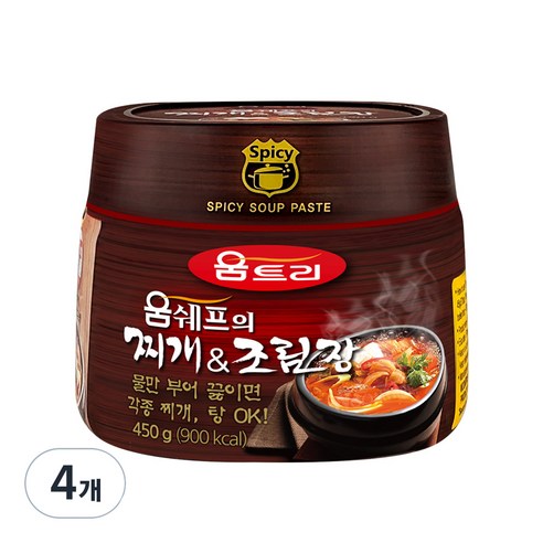 움트리 움쉐프의 찌개&조림장, 450g, 4개
