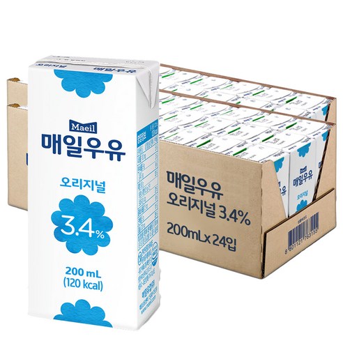 상품권  매일우유 오리지널, 200ml, 48개