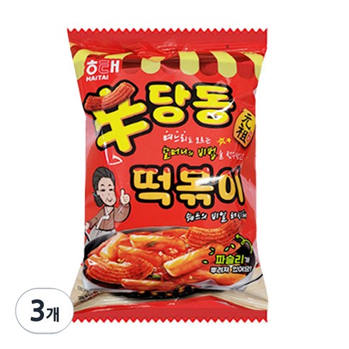 해태제과 신당동 떡볶이 과자, 110g, 3개