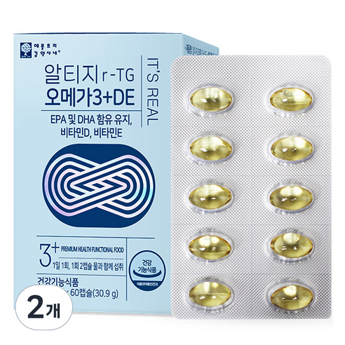 애플트리김약사네 알티지r-TG 오메가3+DE 30.9g, 2개