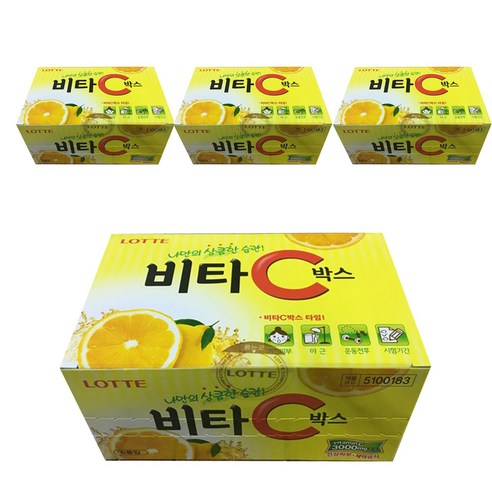 롯데제과 비타C박스 6개입, 65g, 24개
