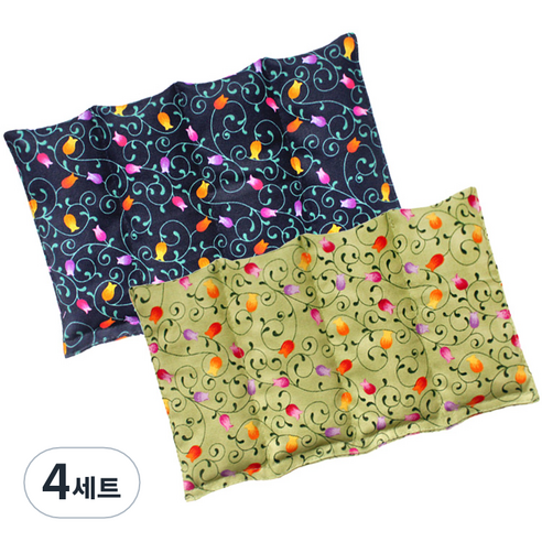 그린라이프 허브 다용도 찜질팩 4단 카키 + 블루 본품 세트, 4세트