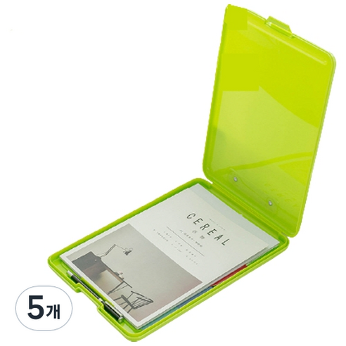편스토어 A4 파일 수납케이스, 5개, 옐로우