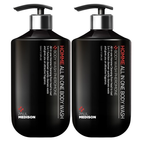 폴메디슨 옴므 대용량 올인원 바디워시 페로몬향 510ml, 2세트