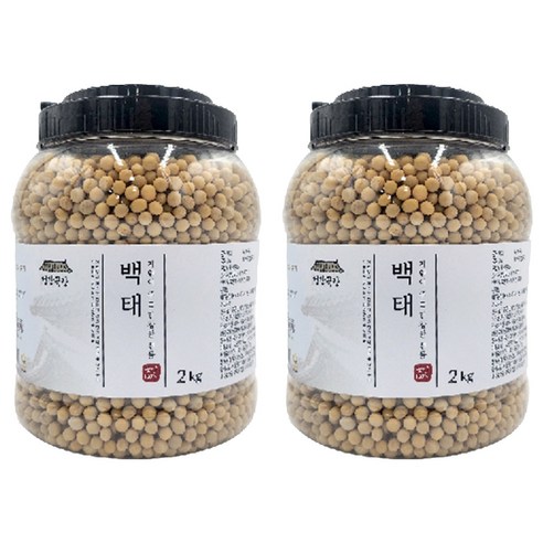 건강곡간 국내산 백태, 2개, 2kg