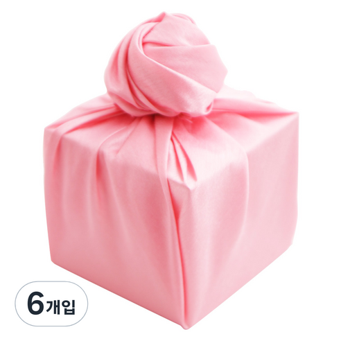 봄91 611 실크 홑보자기 45 x 45 cm, 로즈핑크, 6개입