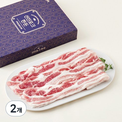 선진 바른농장 한돈 동물복지 삼겹살 구이용 (냉장), 500g, 2개