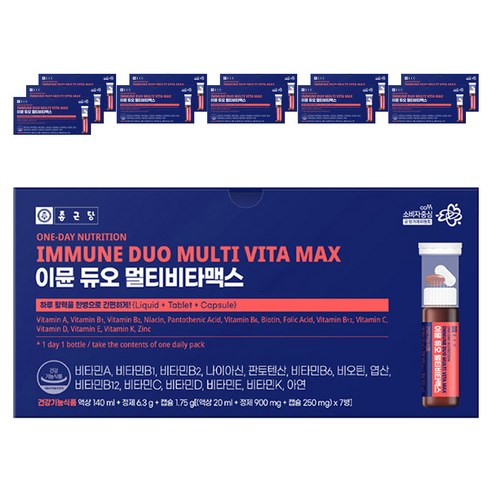 종근당 이뮨 듀오 멀티비타맥스, 7회분, 12개