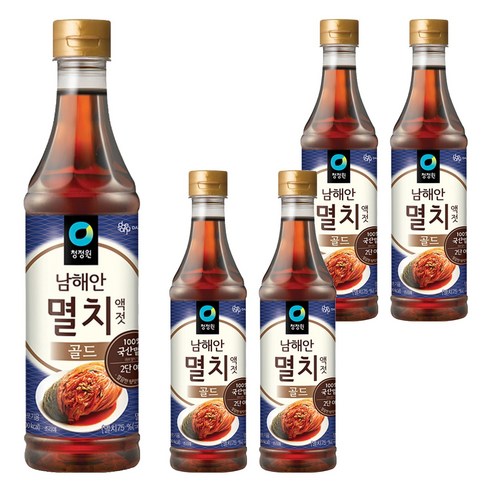 청정원 멸치골드액젓, 1kg, 5개