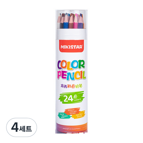 고케이 색연필 미술용품, 24색, 4세트