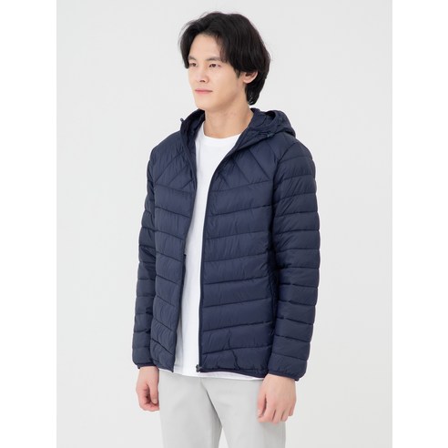 편안하고 세련된 남녀공용 경량패딩 후디 자켓