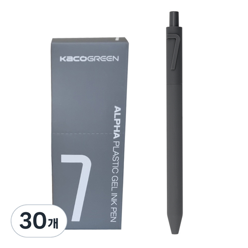 카코 알파 소프트 중성 젤펜 0.5mm, 숫자 7, 30개