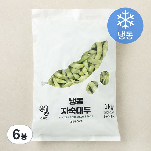 마당발 냉동 자숙콩 에다마메 (냉동), 1kg, 6개