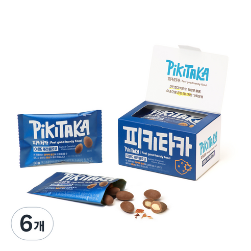 피키타카 아몬드 카라멜초코, 150g, 6개