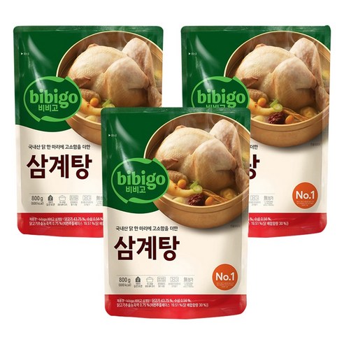 비비고 삼계탕, 800g, 3개
