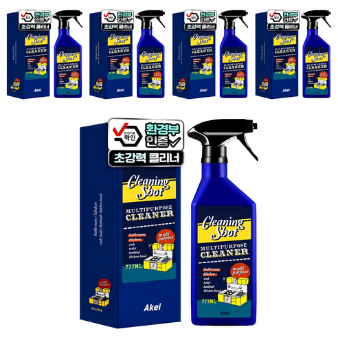 아케이 리빙 클리닝 샷 다목적세정제, 777ml, 5개