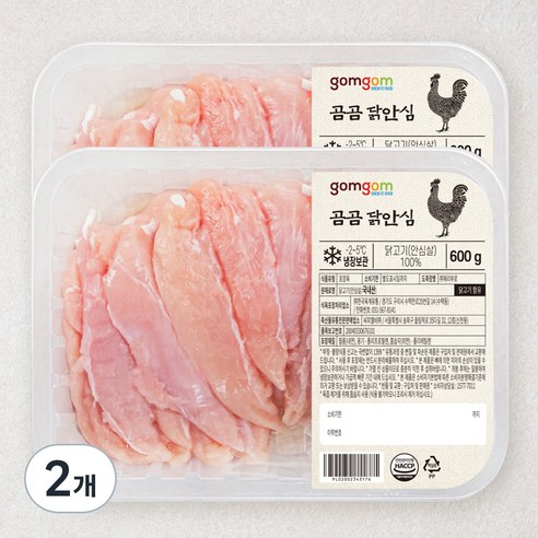 곰곰 닭안심 (냉장), 600g, 2개