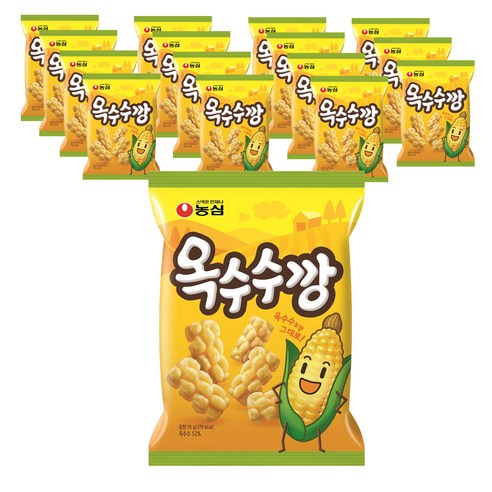 농심 옥수수깡 과자, 70g, 6개