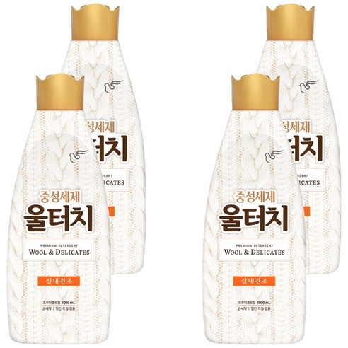 울터치 중성 세제 본품, 1000ml, 4개