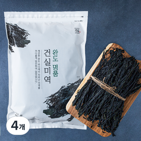 주일 완도 명품 건실 미역, 225g, 4개
